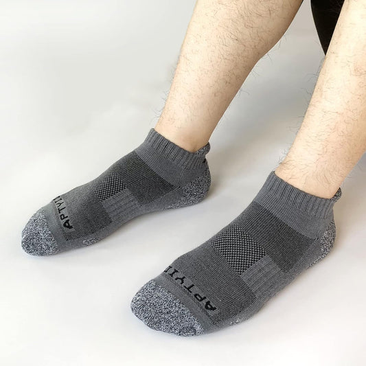 Men'S Cushioned Athletic Running Ankle Socks (6 Pairs)