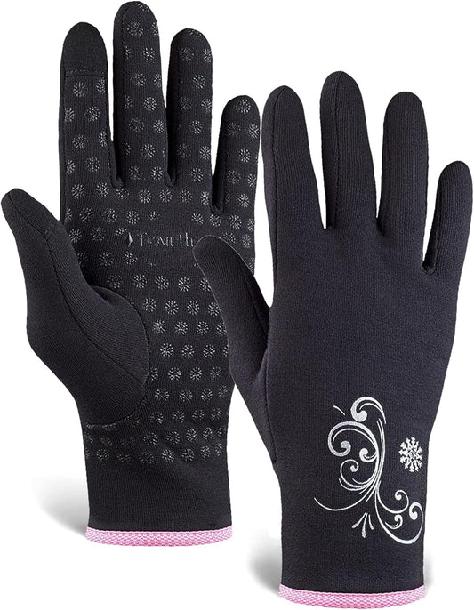 Womens Touchscreen Running Gloves - Accessories for Women Winter - Hiking, Biking, Sports