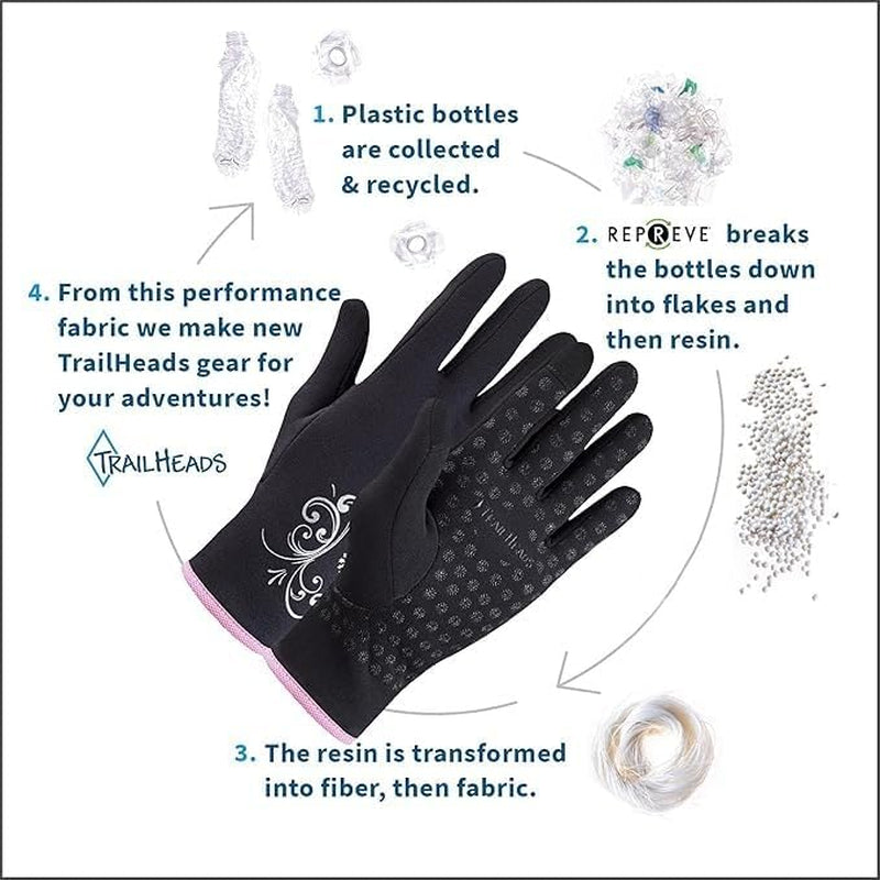 Womens Touchscreen Running Gloves - Accessories for Women Winter - Hiking, Biking, Sports
